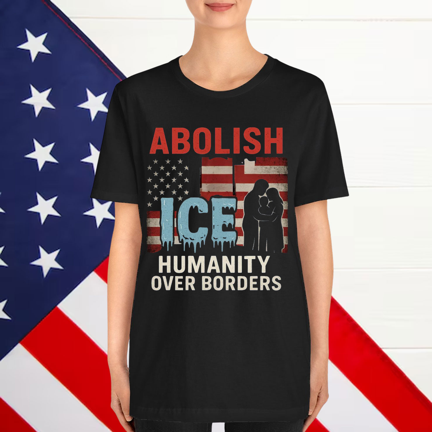 Abolish ICE No Human Is Illegal Shirt