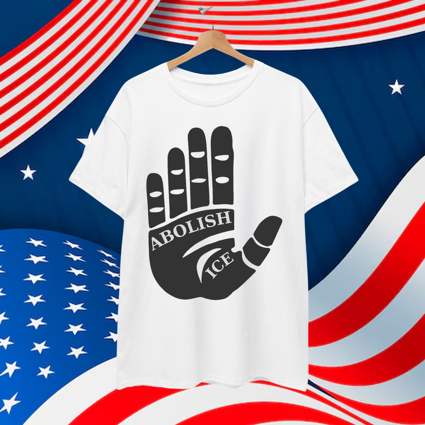Abolish ICE Hand Protest Graphic Shirt