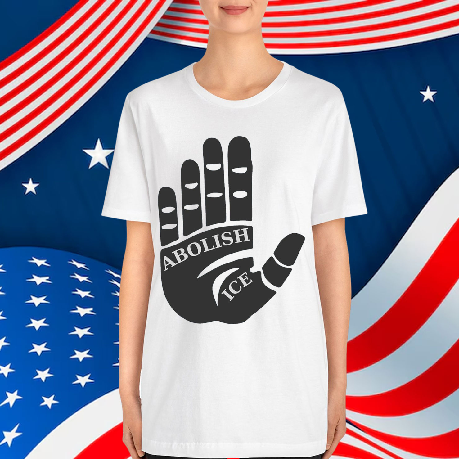 Abolish ICE Hand Protest Graphic Shirt