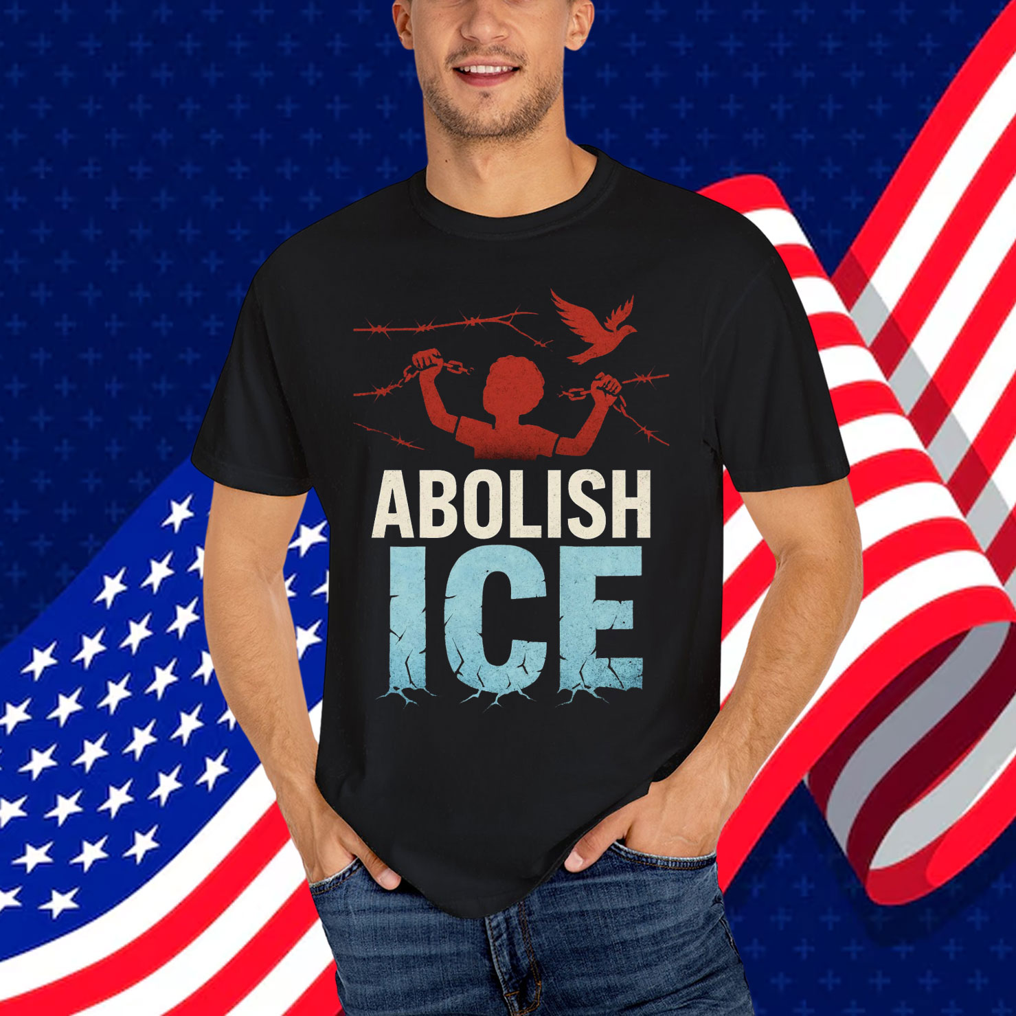 Abolish ICE No Human Is Illegal Immigrant Shirt