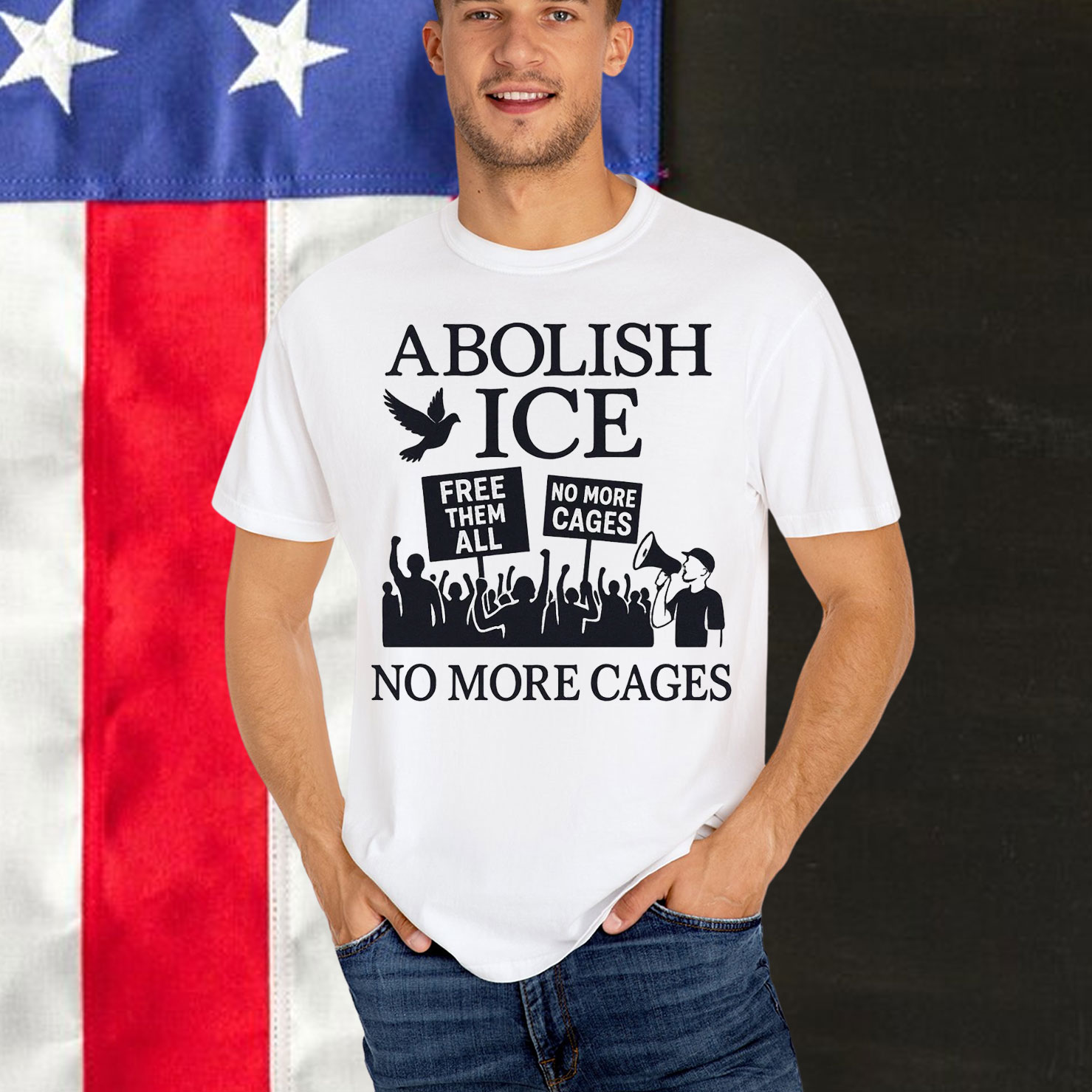 Abolish Anti Trump Protest ICE Shirt