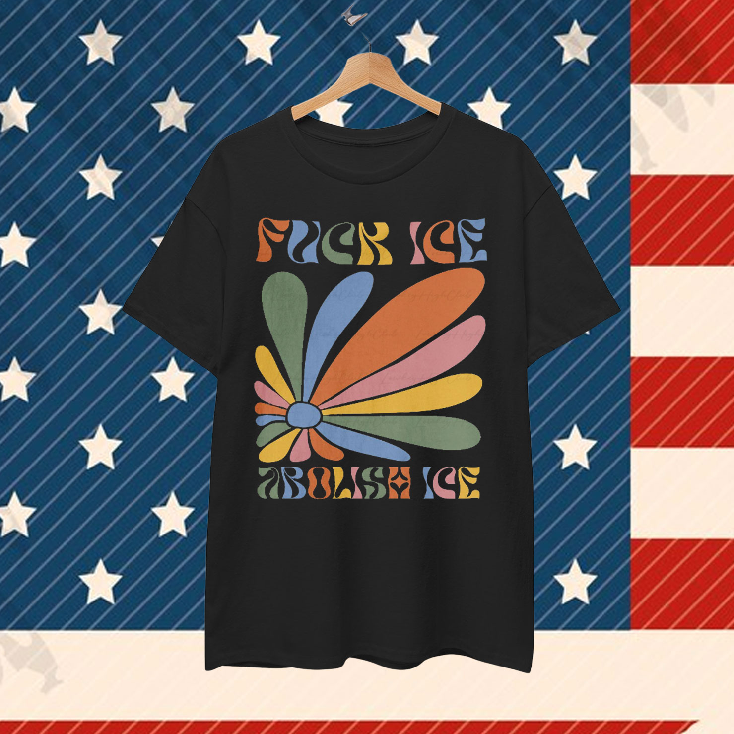 Abolish Ice Retro Floral Shirt