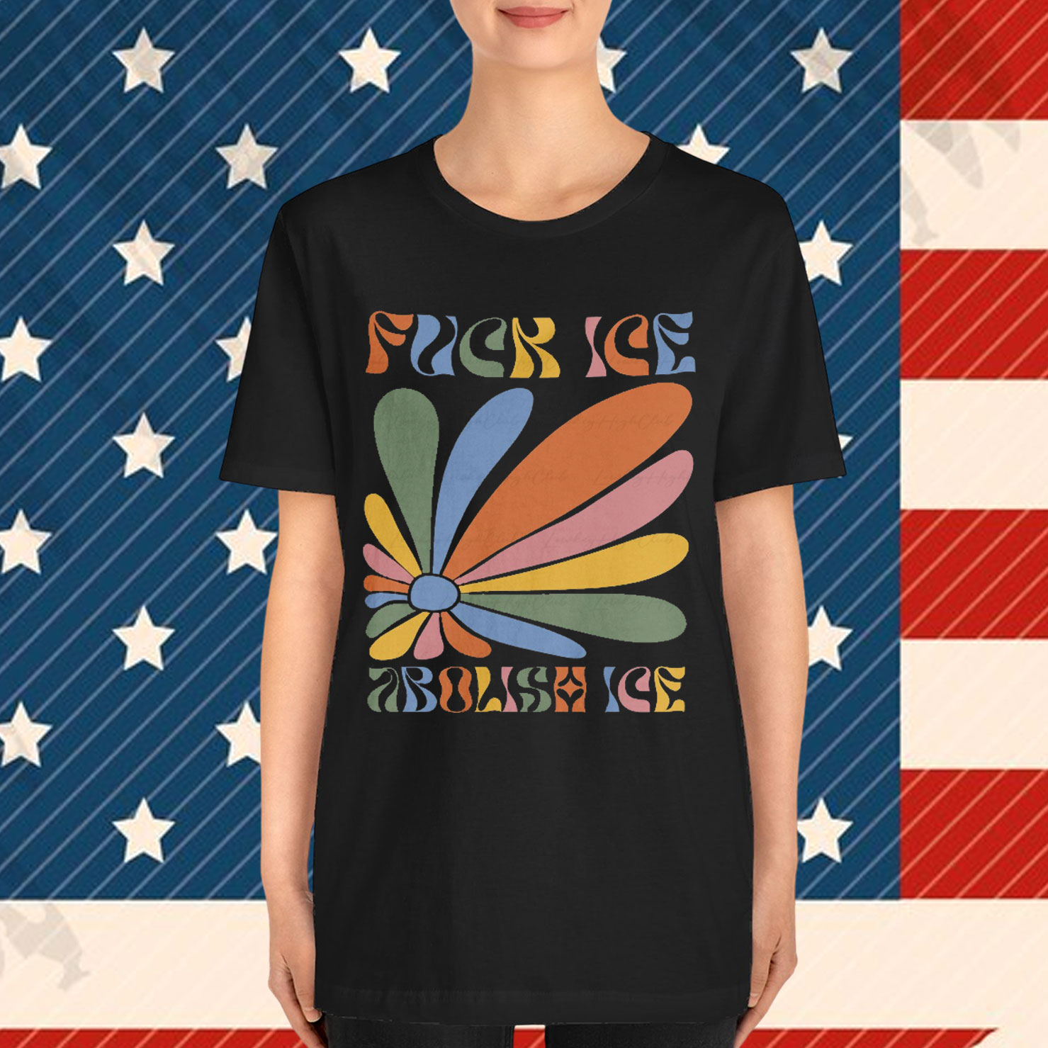 Abolish Ice Retro Floral Shirt