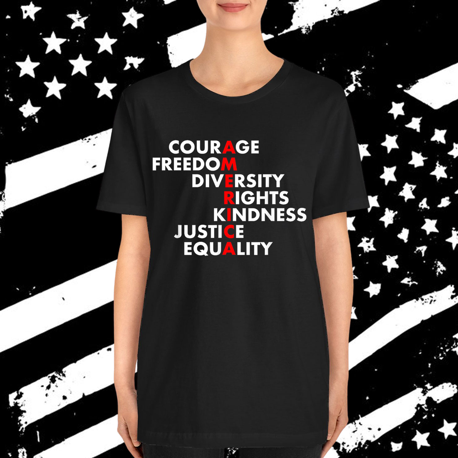 Adults Black Anti Trump Resist Political T-Shirt