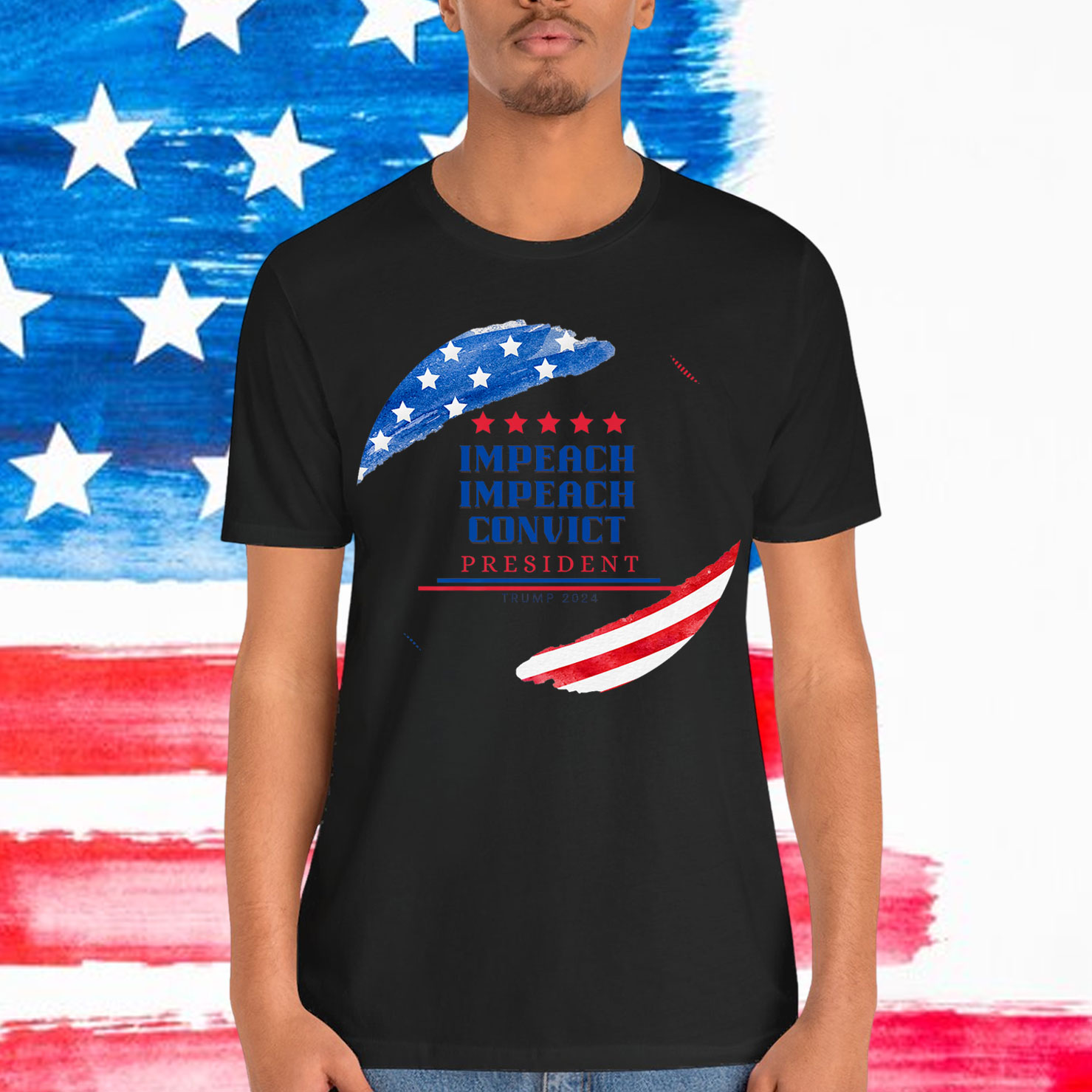 American Impeach Convict President Trump Premium T-Shirt