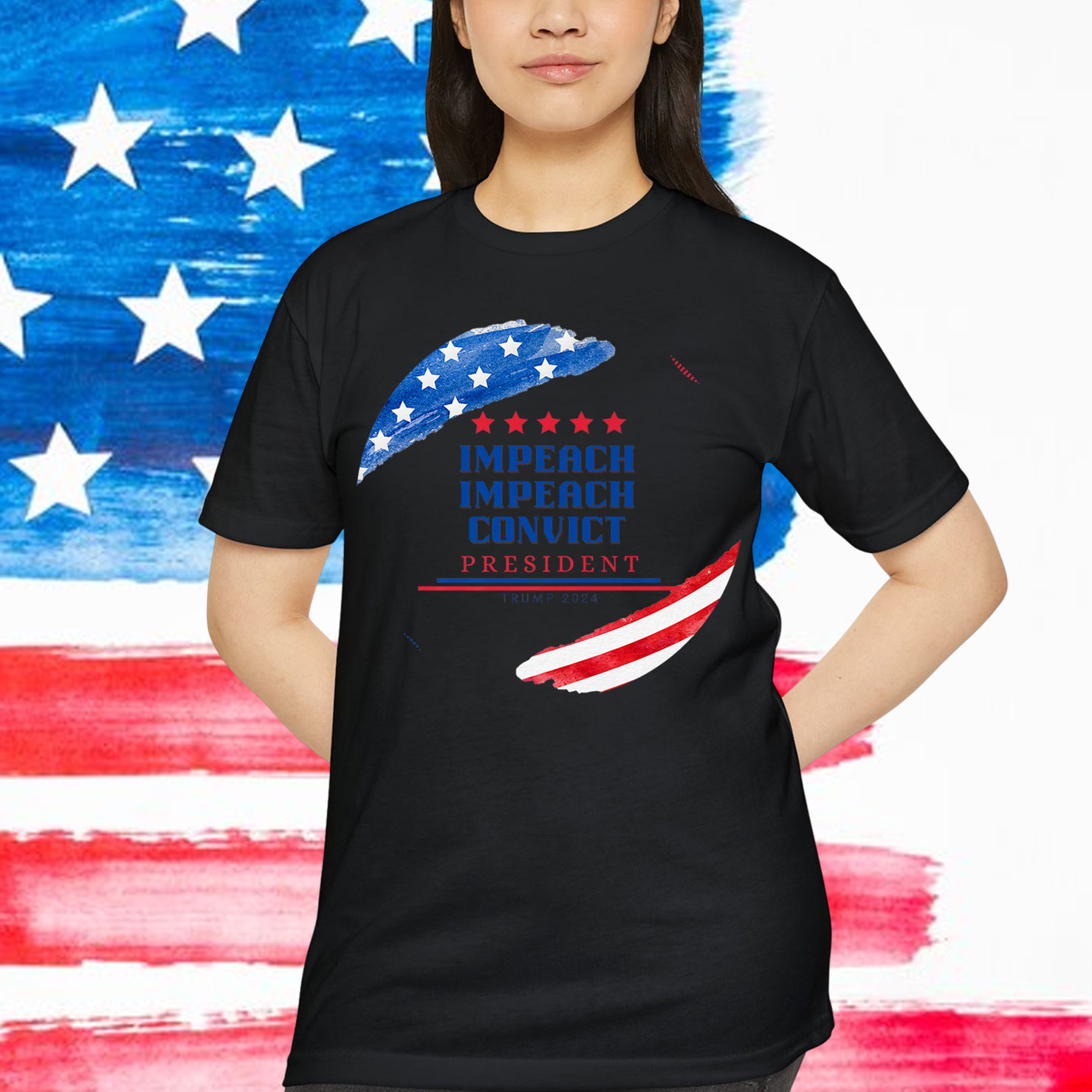 American Impeach Convict President Trump Premium T-Shirt