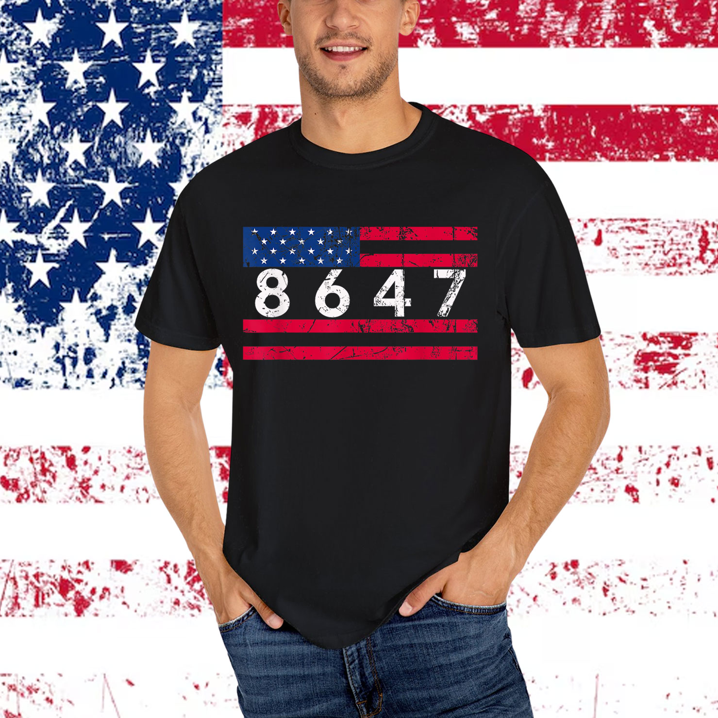 Anti Trump Impeach 47 8647 86 47 47th President US T-Shirt