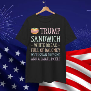 Anti Trump Sandwich Sign Funny T-Shirt