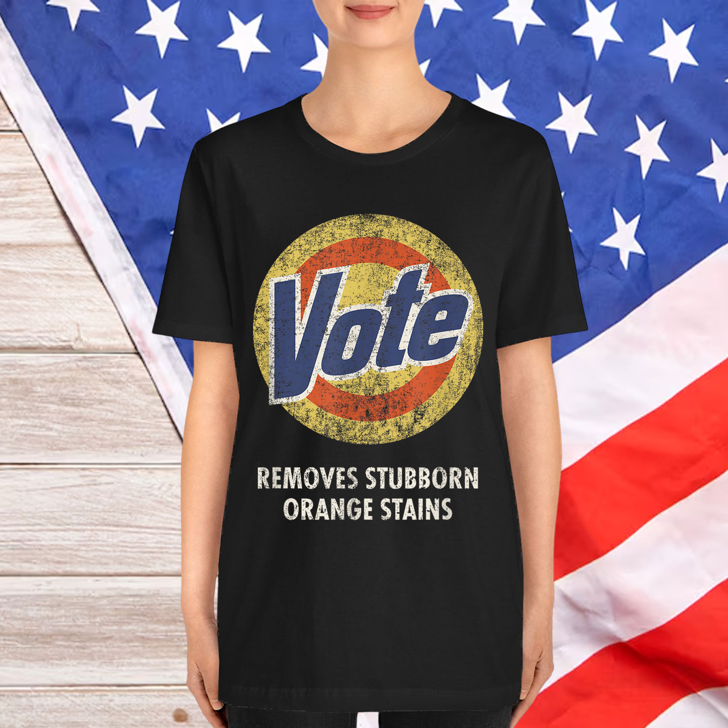 Anti-Trump Vote Laundry Detergent Funny Vintage T-Shirt