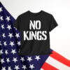 Black Modern King Letter Print T-Shirt