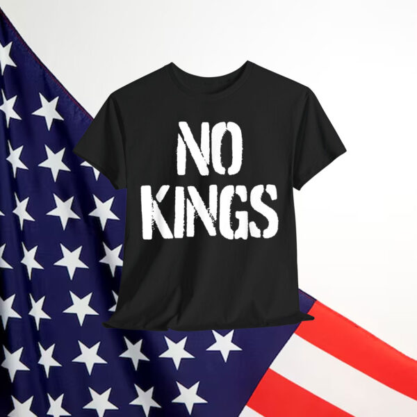 Black Modern King Letter Print T-Shirt