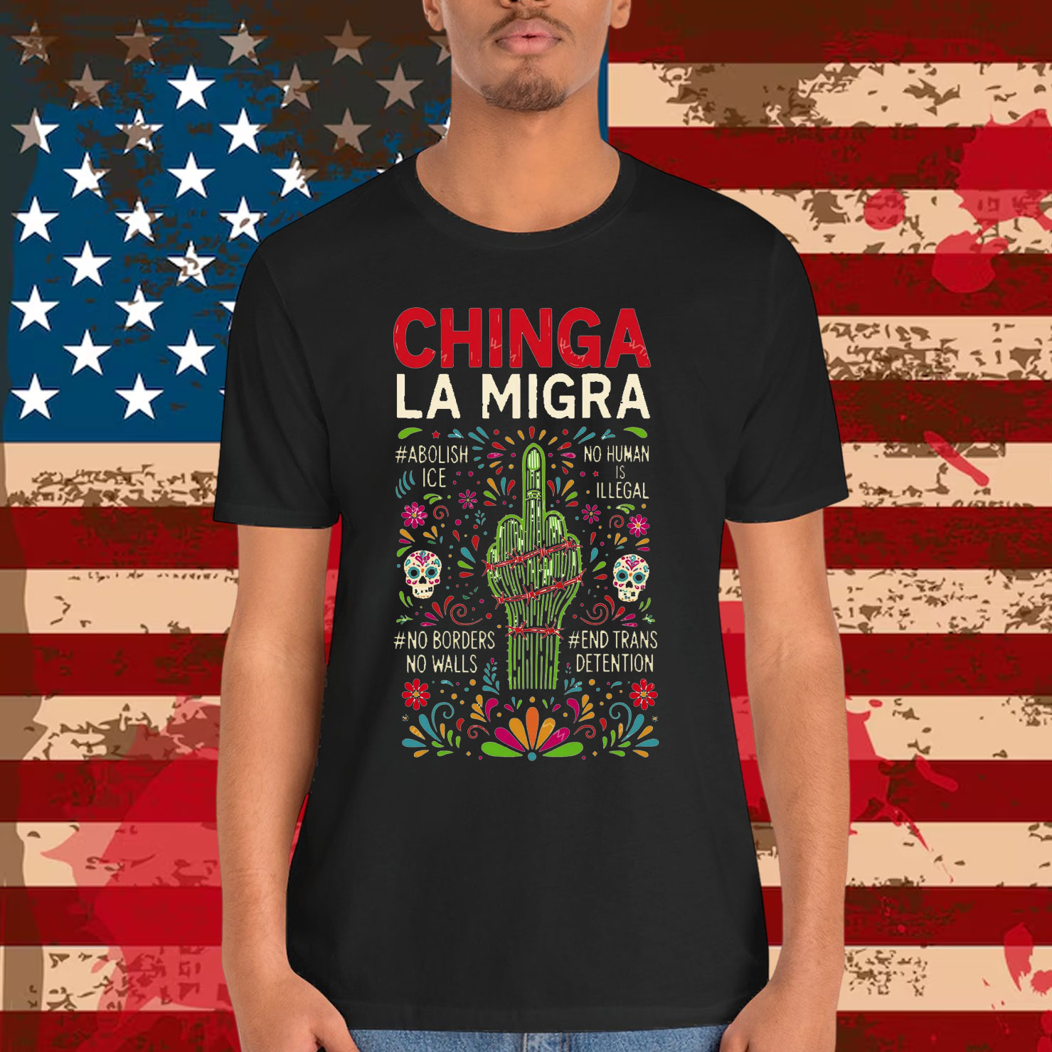 Chinga La Migra Clipart Shirt