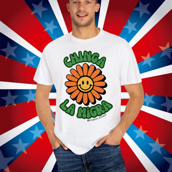 Chinga La Migra Die Cut Sticker Shirt