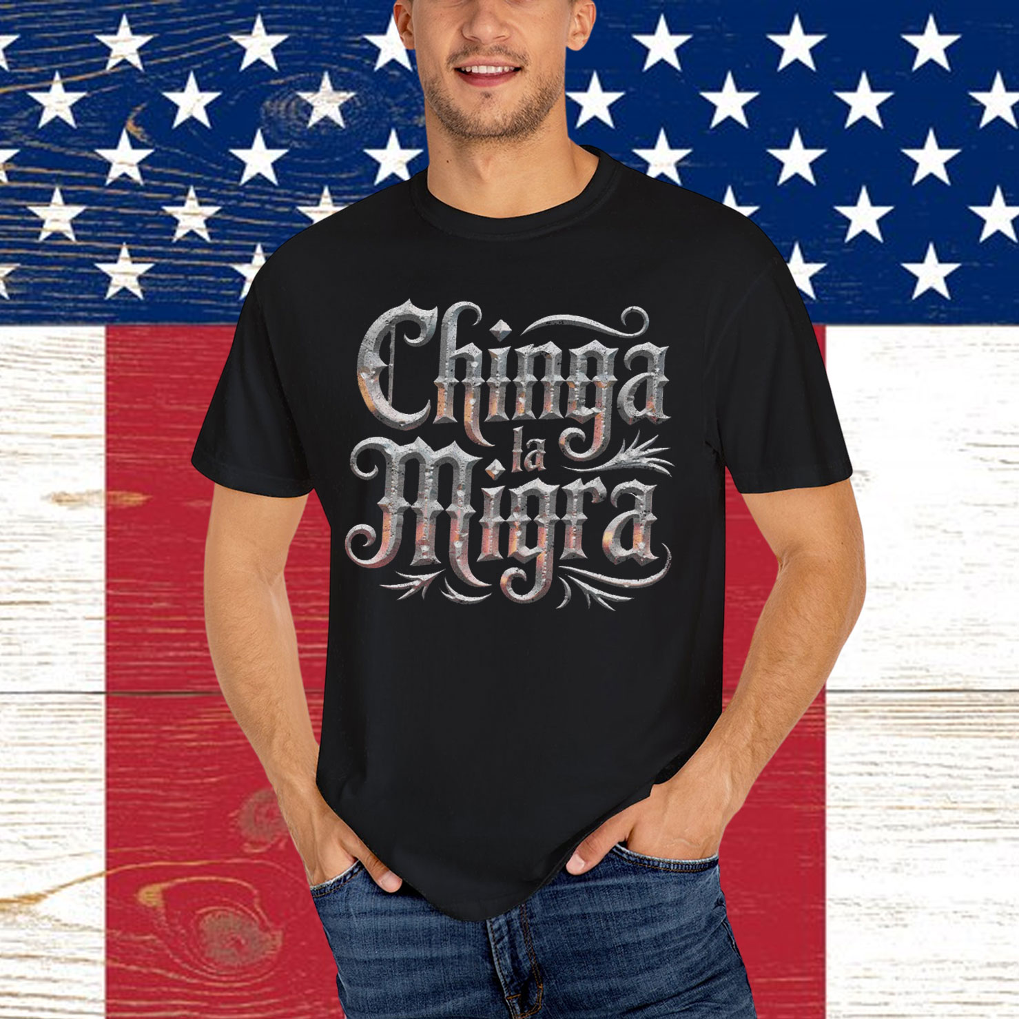 Chinga La Migra Gothic Shirt