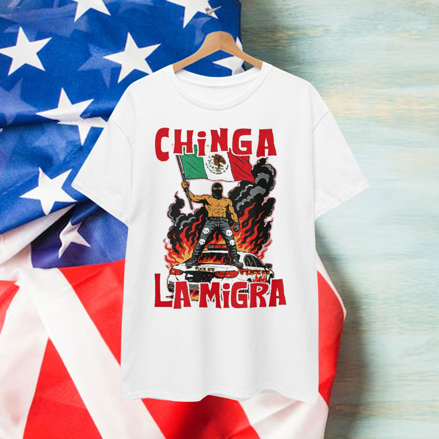 Chinga La Migra Abolish Ice Protest Shirt