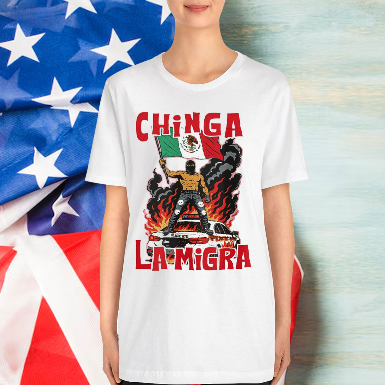 Chinga La Migra Abolish Ice Protest Shirt
