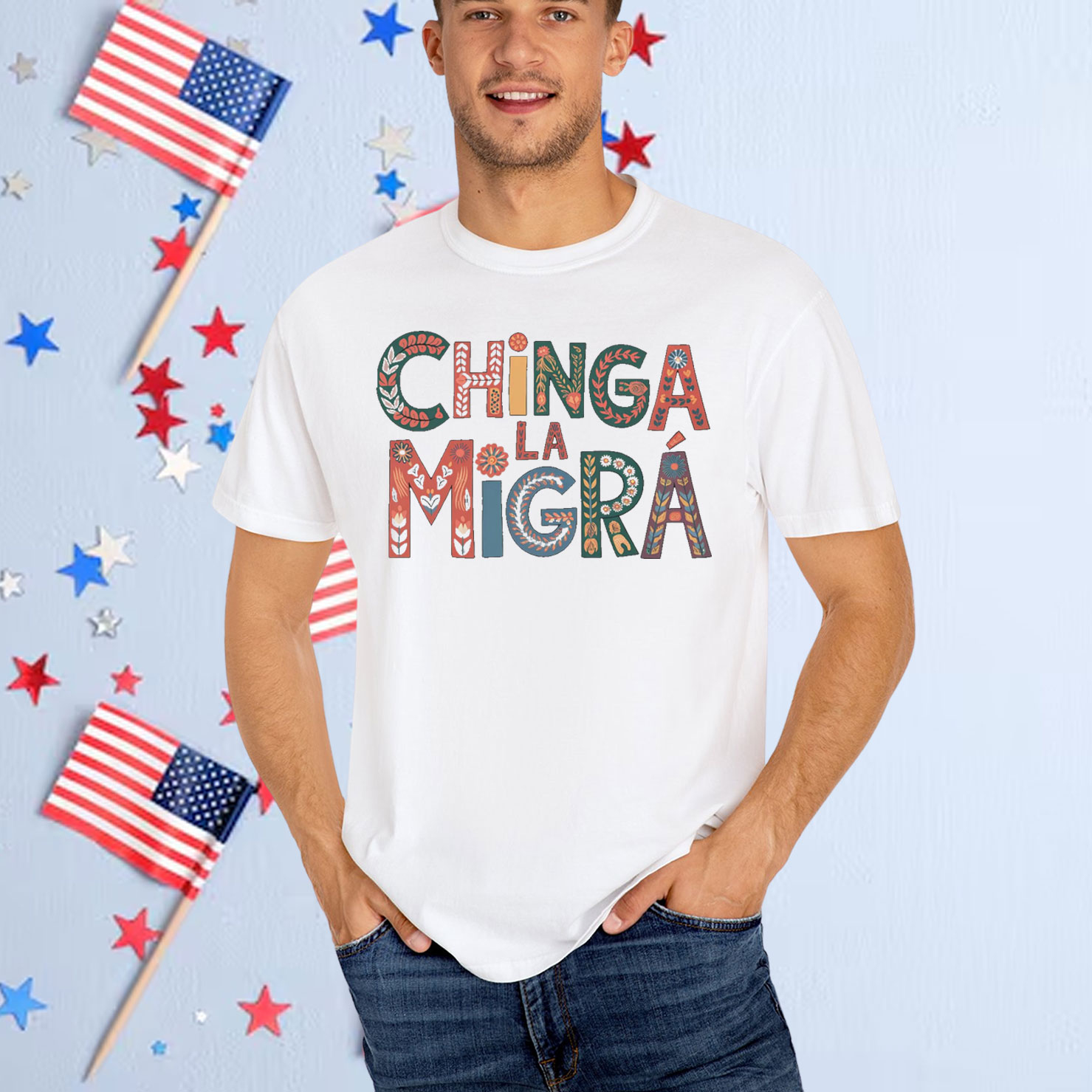 Chinga La Migra Bold Political Shirt
