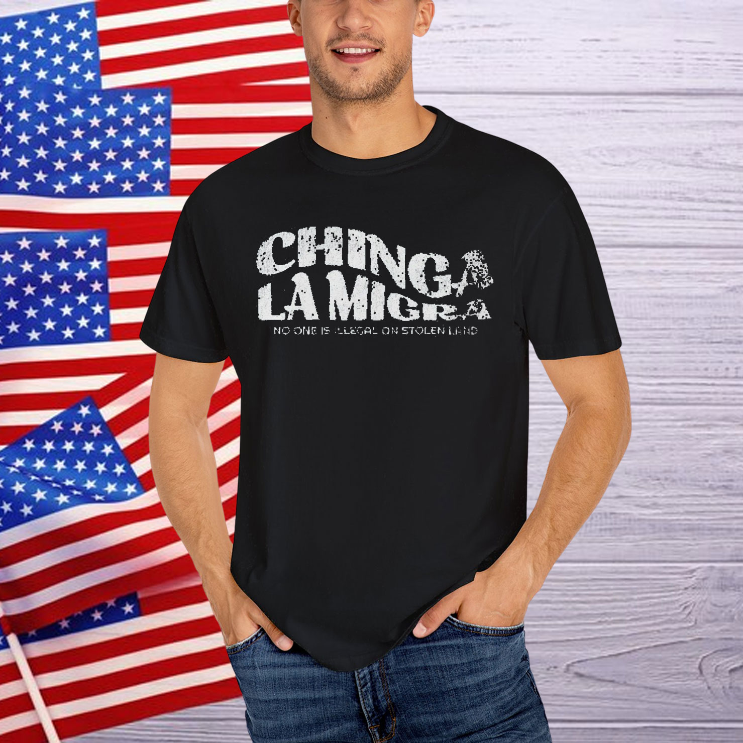 Chinga La Migra Latina Anti Fascism Shirt