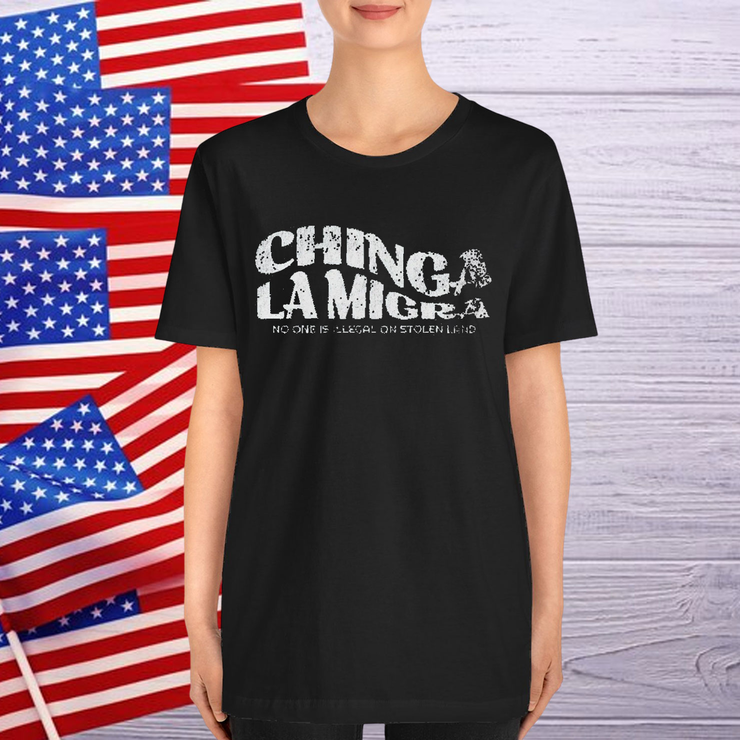 Chinga La Migra Latina Anti Fascism Shirt
