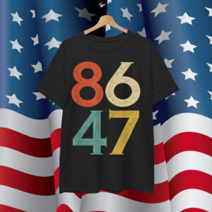 Classic Vintage 80s Style 86 47 Anti Trump T-Shirt