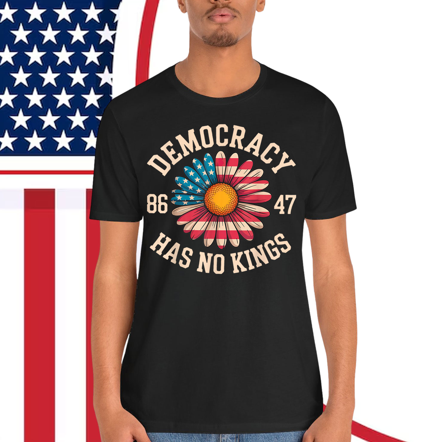 Democracy Has No Kings Funny Protest Resist T-Shirt