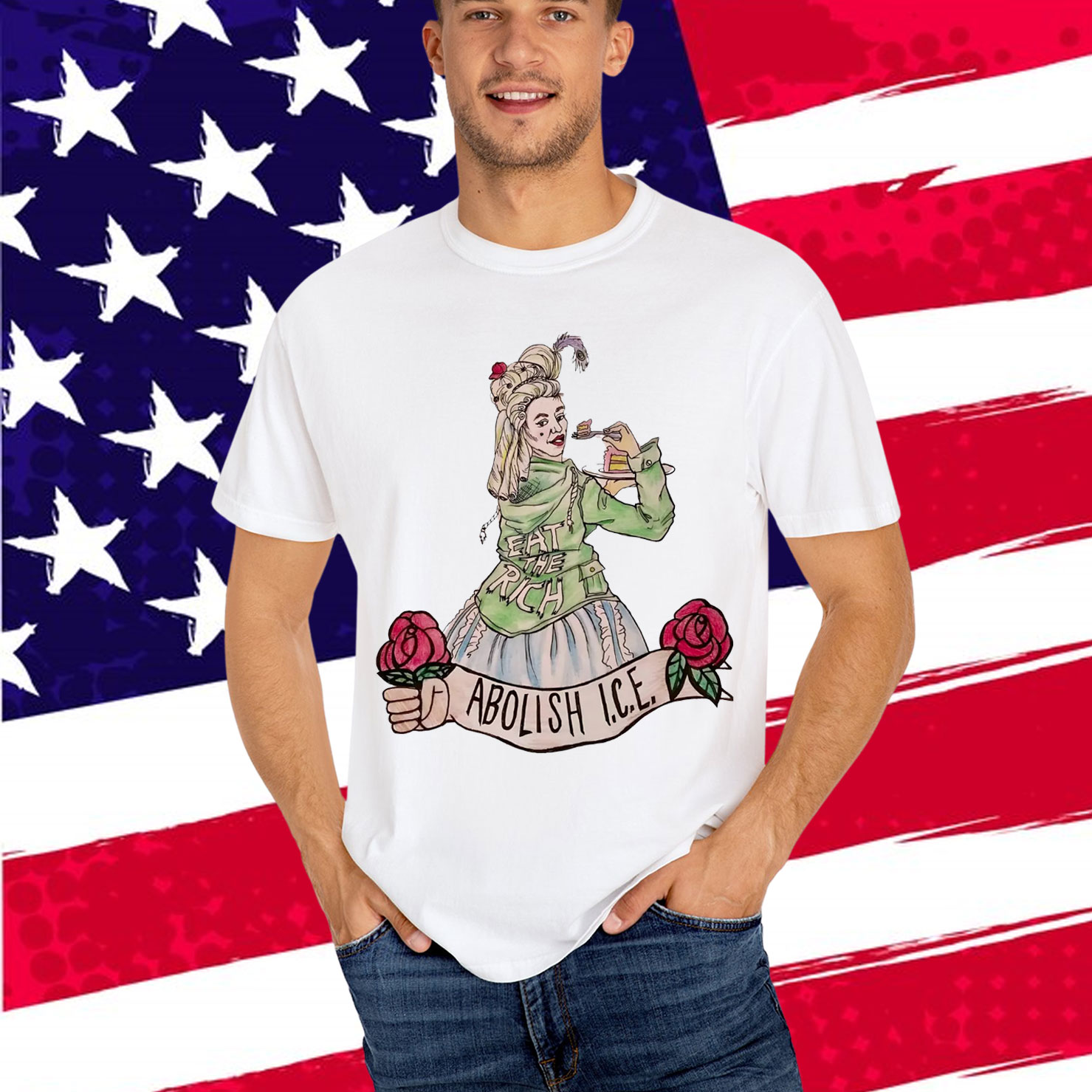 Eat the Rich Abolish Ice Shirt