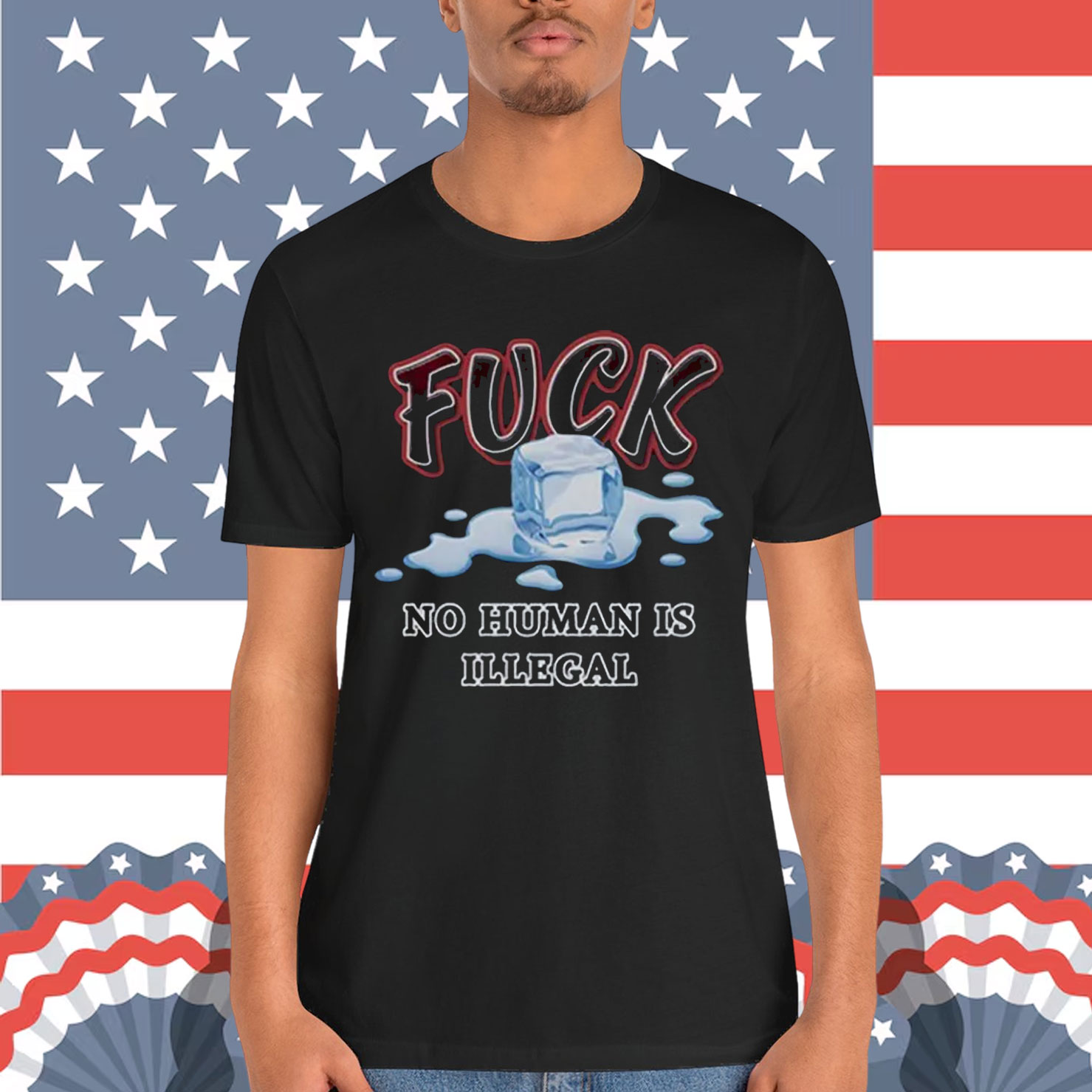Fuck ICE No Human Is Illegal Shirt