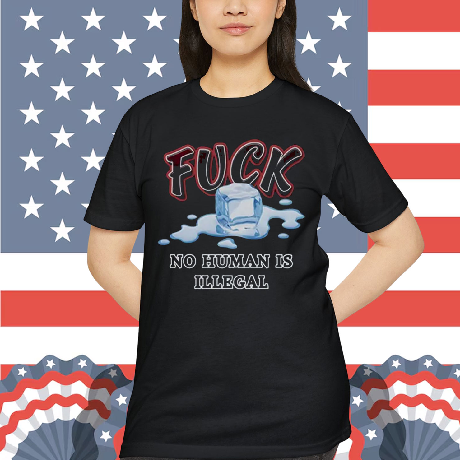 Fuck ICE No Human Is Illegal Shirt