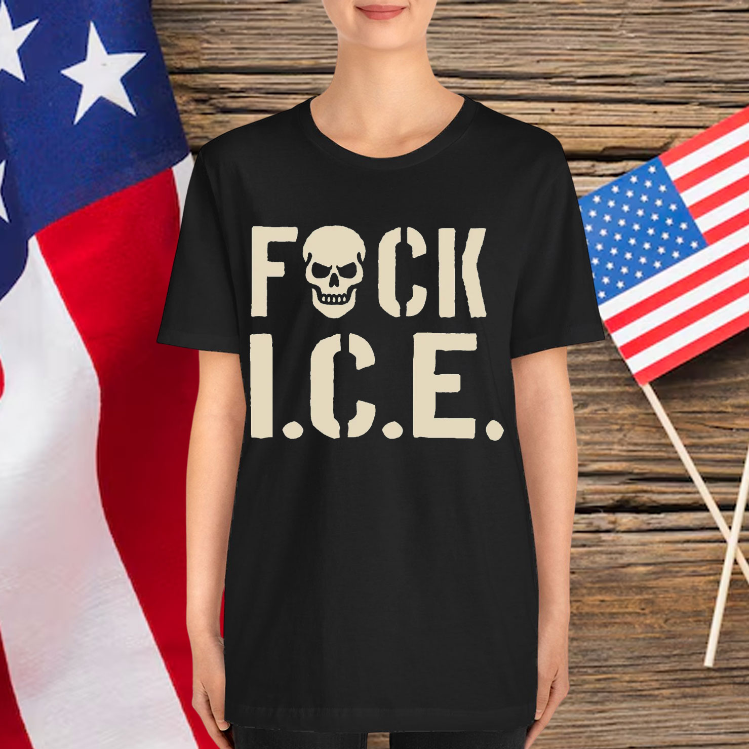 Fuck ICE Skull Shirt