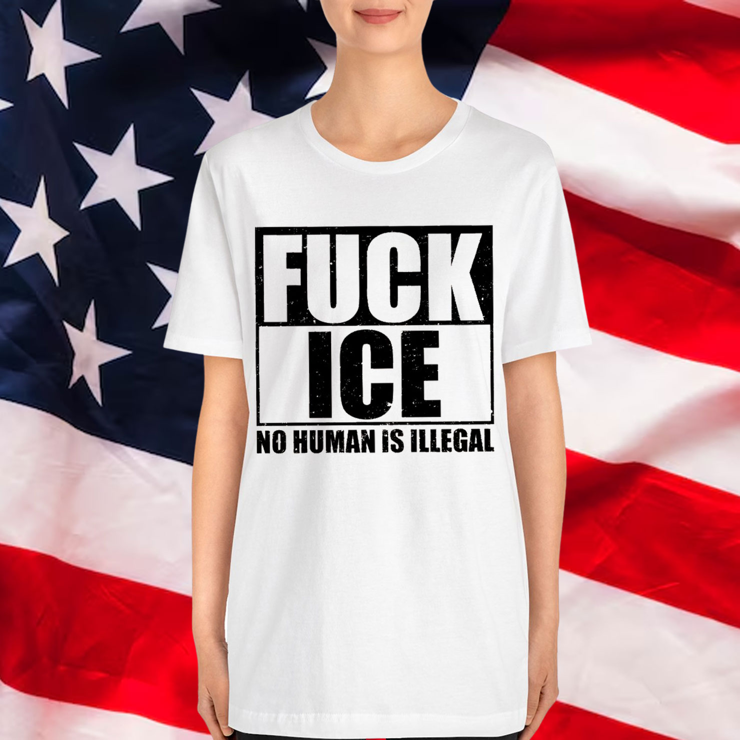 Fuck ICE No Human Is Illegal Shirt