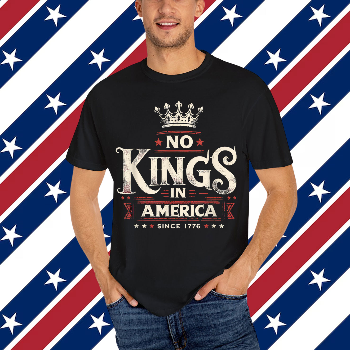 Freedom Since 1776 No Kings in America T-Shirt