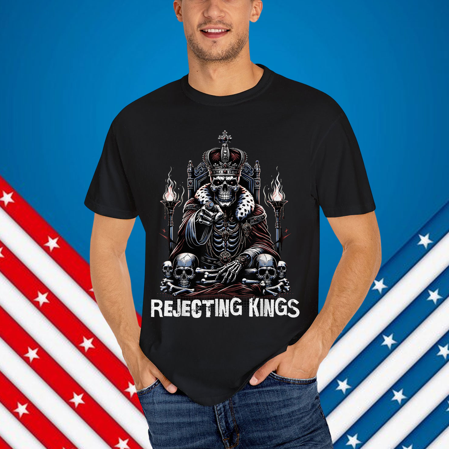 Freedom Spirit Since 1776 Rejecting Kings T-Shirt