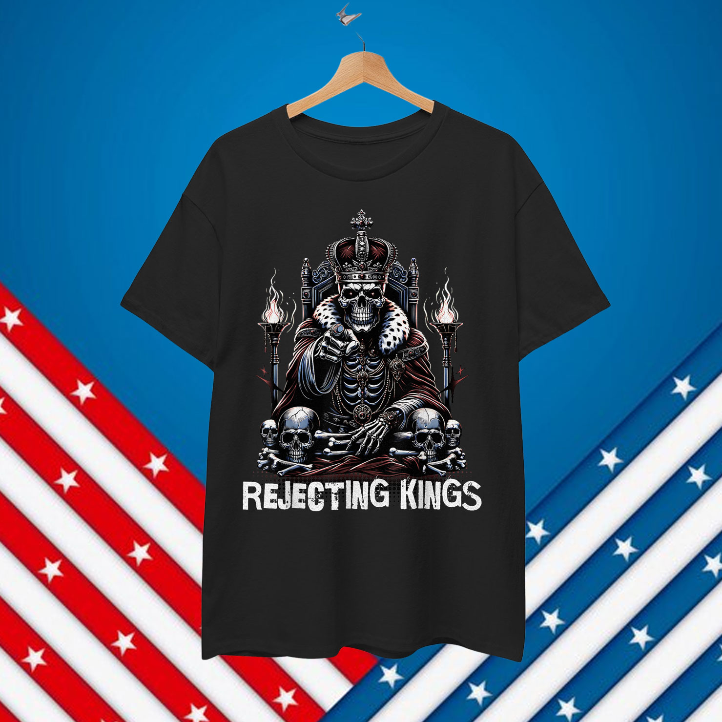 Freedom Spirit Since 1776 Rejecting Kings T-Shirt