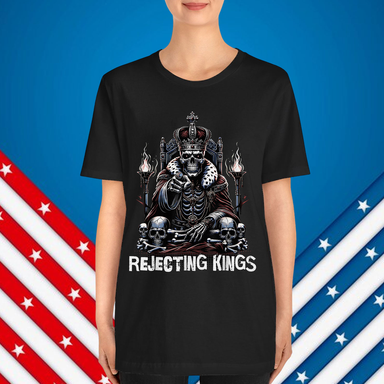 Freedom Spirit Since 1776 Rejecting Kings T-Shirt