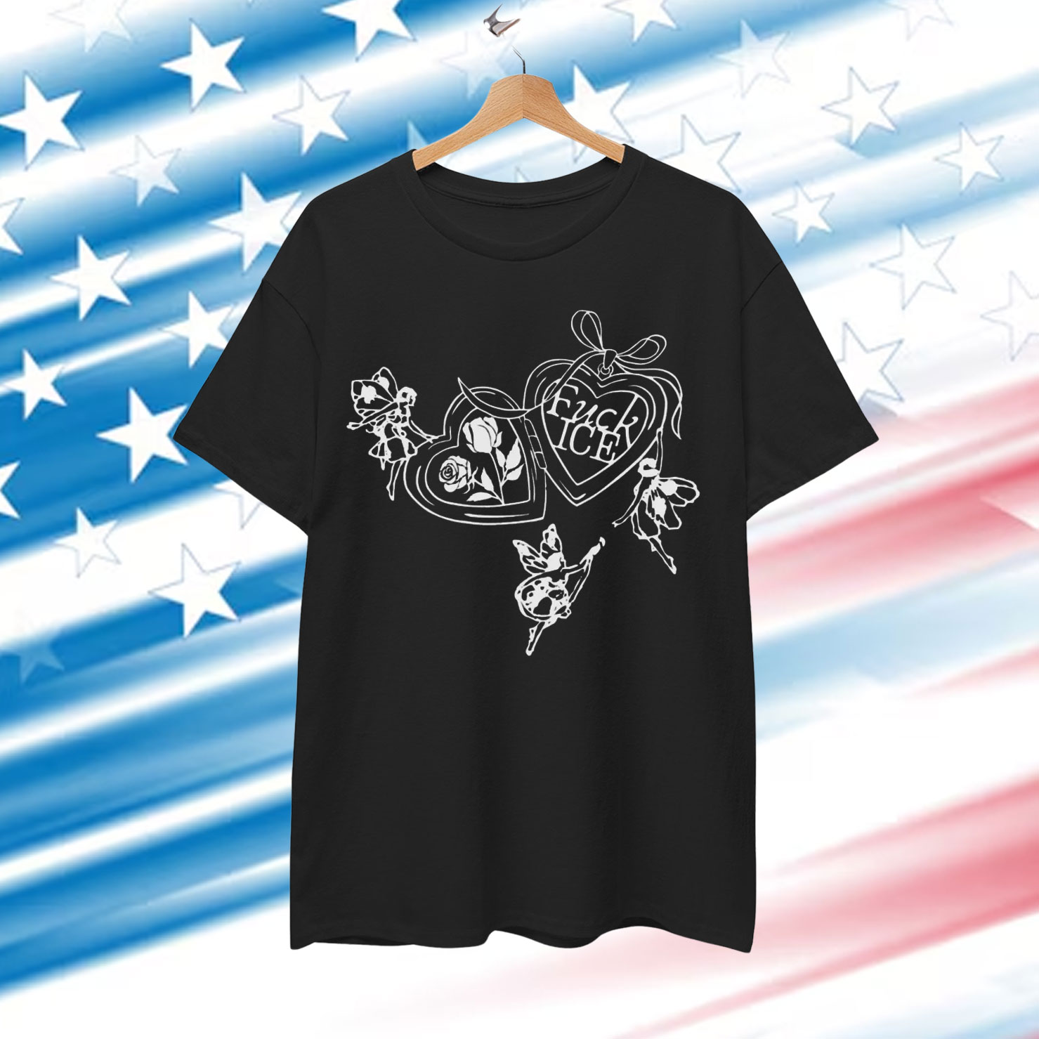 Fuck ICE Fairy Liberation Cropped Boxy Shirt