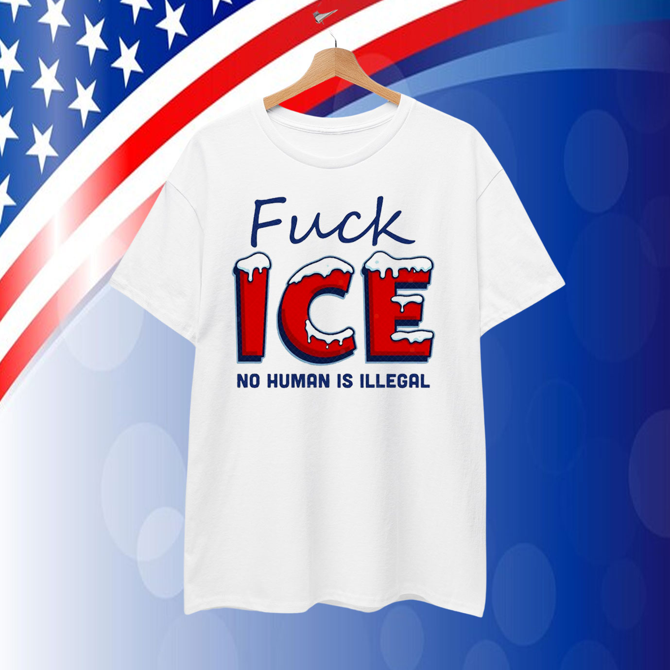 Fuck ICE No Human Is Illegal T-Shirt
