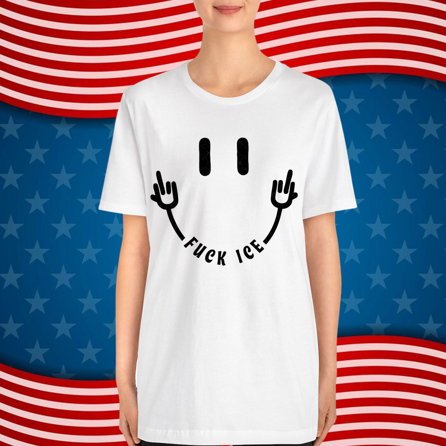 Fuck ICE Smiley Face Shirt
