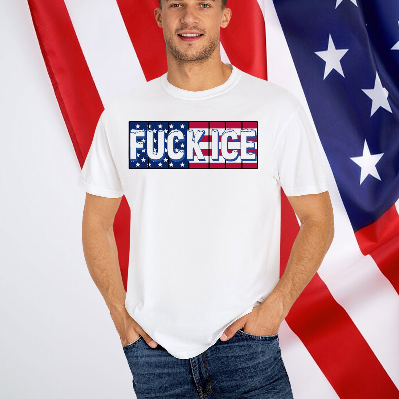 Fuck Ice America T-Shirt