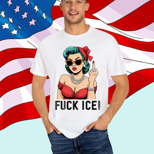 Fuck Ice Middle Fingers Anti Ice Shirt