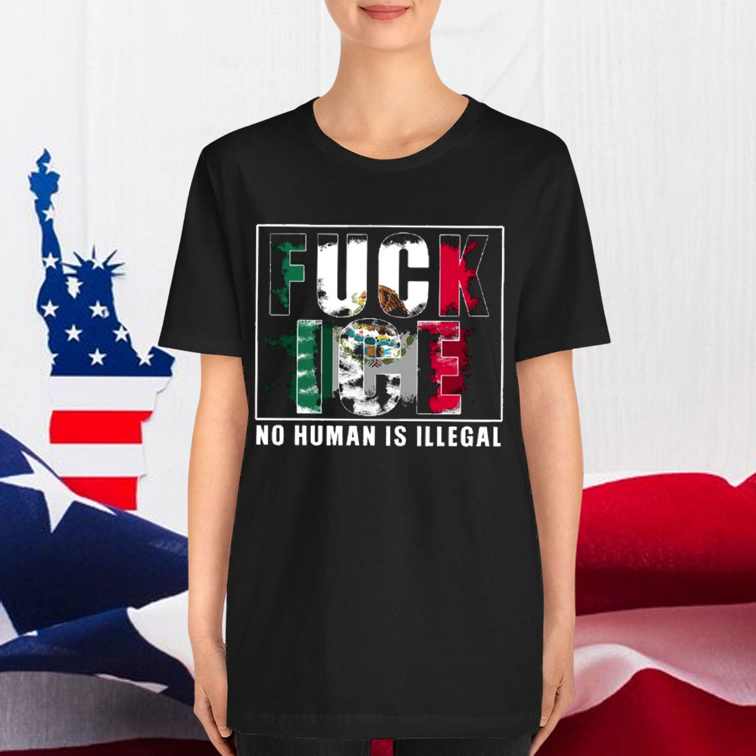 Fuck Ice No Human Is Illegal Shirt