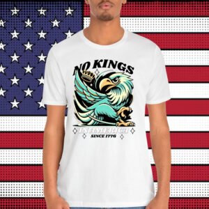Funny Bald Eagle No Kings In America Fireworks T-Shirt