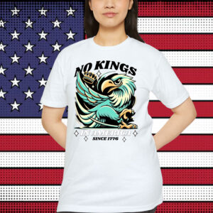 Funny Bald Eagle No Kings In America Fireworks T-Shirt