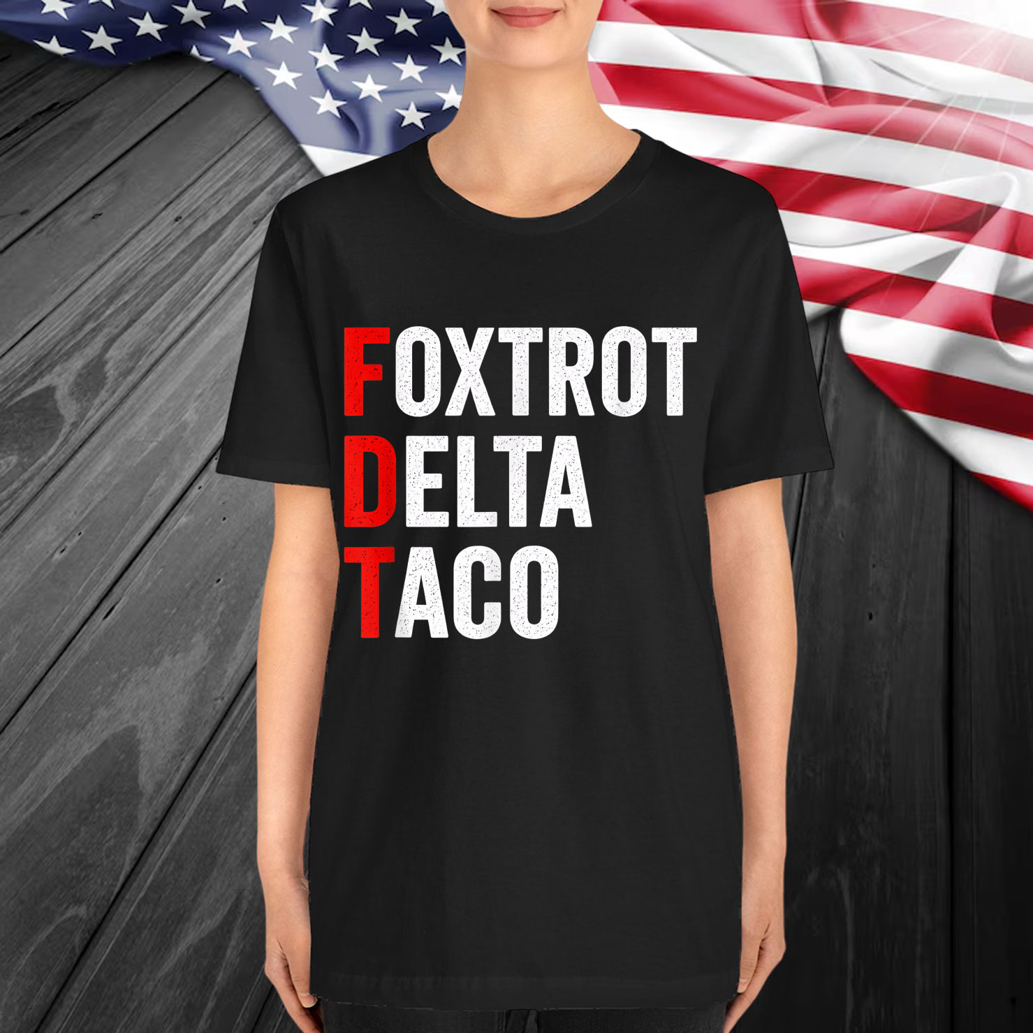 Funny Foxtrot Delta Taco Trump Always Chickens Out Resist T-Shirt