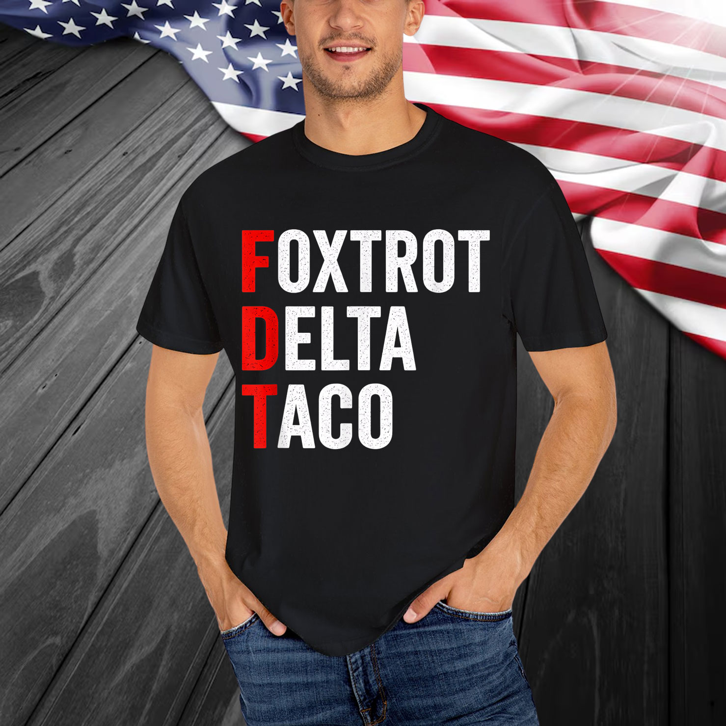 Funny Foxtrot Delta Taco Trump Always Chickens Out Resist T-Shirt