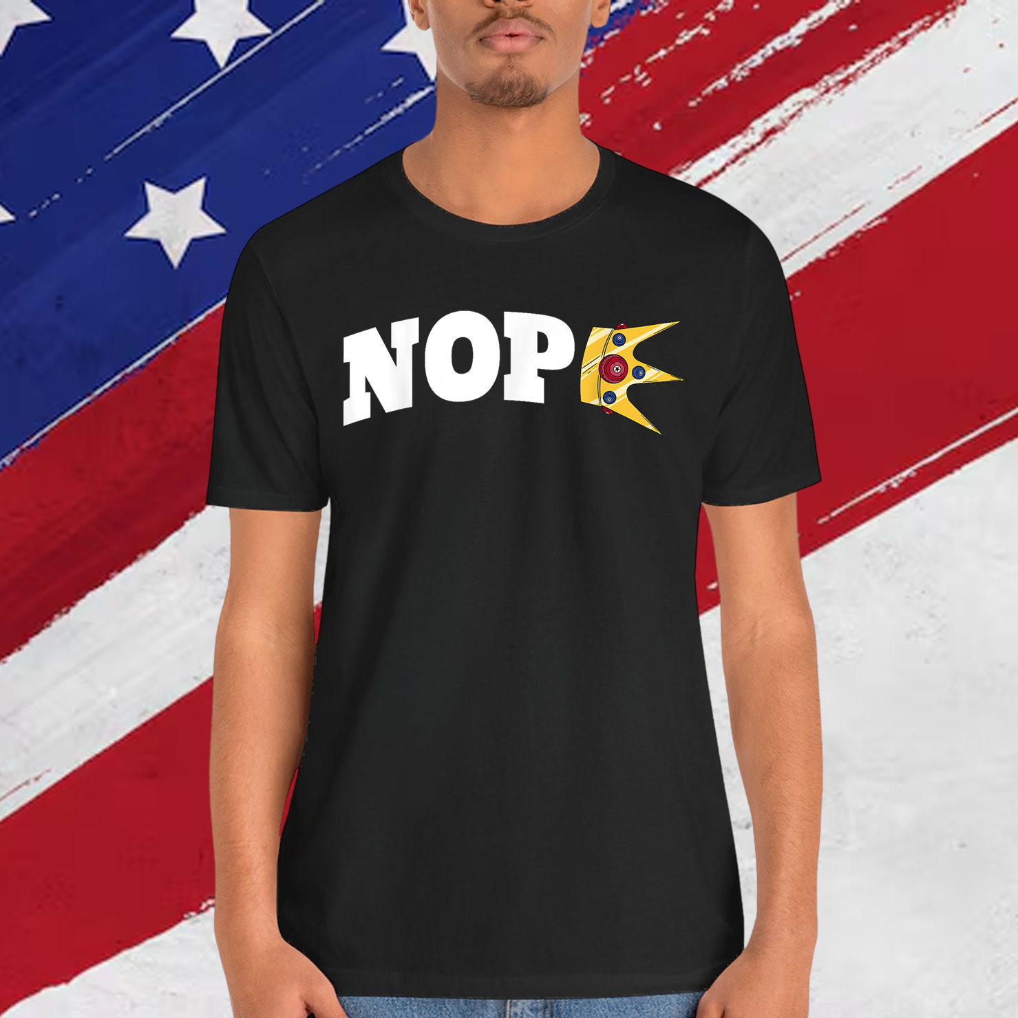 Funny Meme Crown 4th Of July No Kings Protest T-Shirt