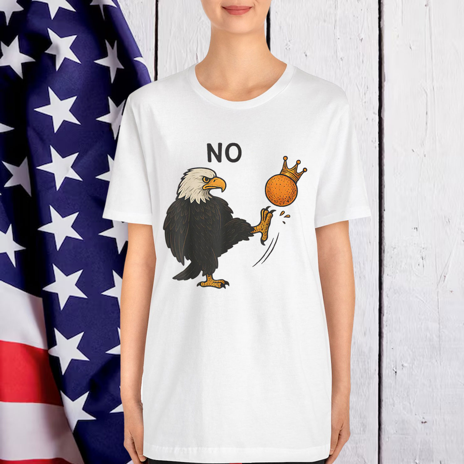 Funny No Kings In America Men T-Shirt