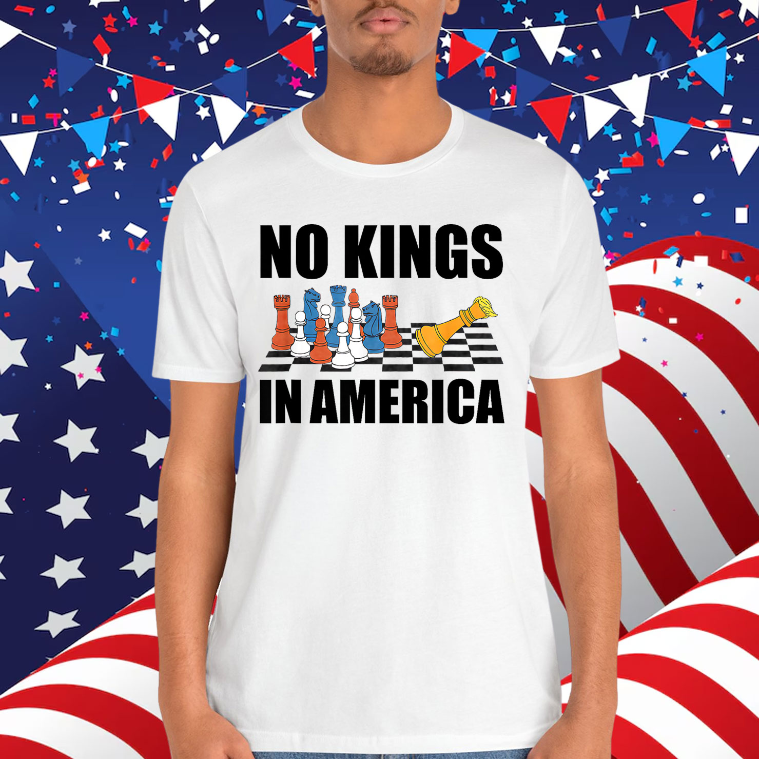 Funny No Kings In America No Kings T-Shirt