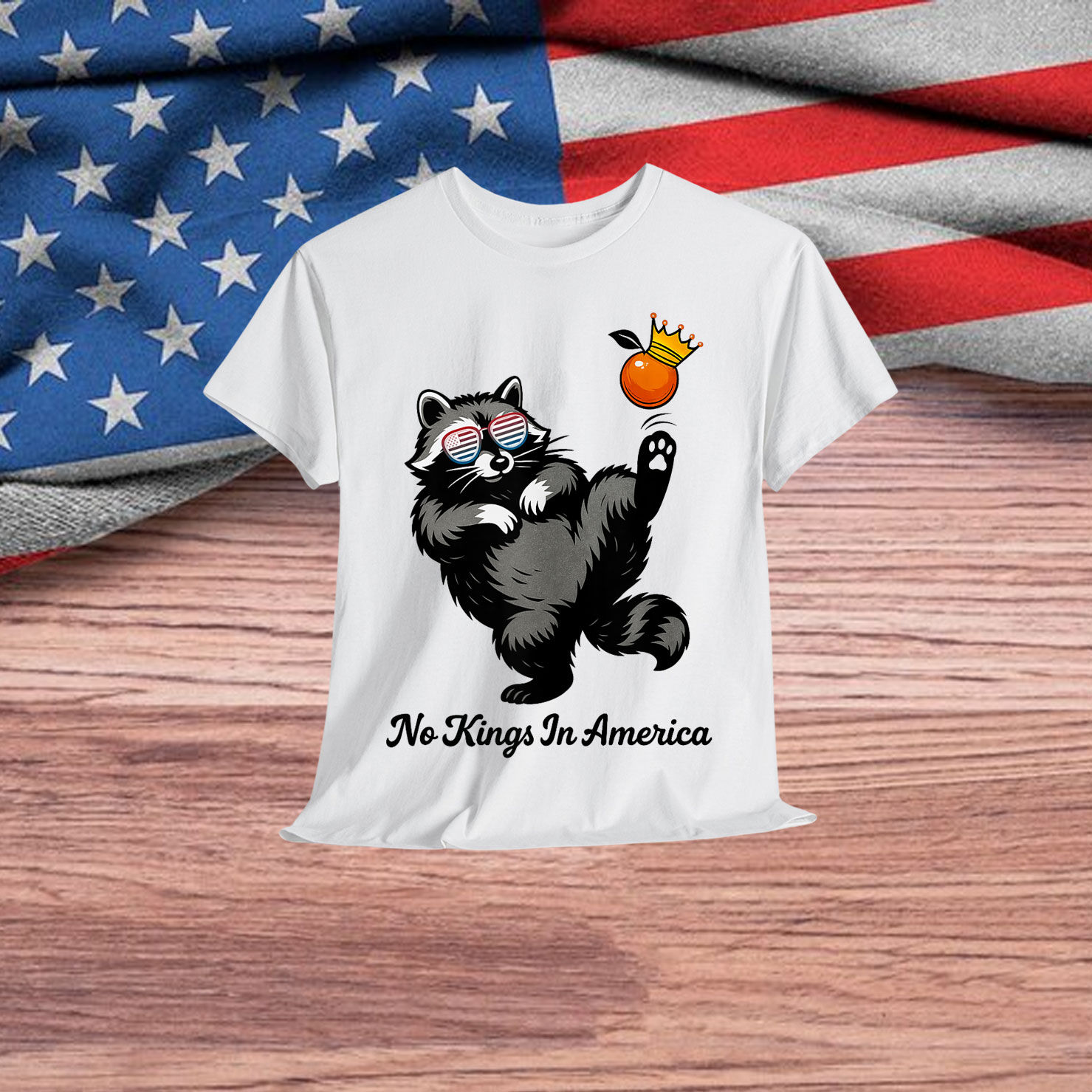 Funny No Kings In America We The People Political T-Shirt