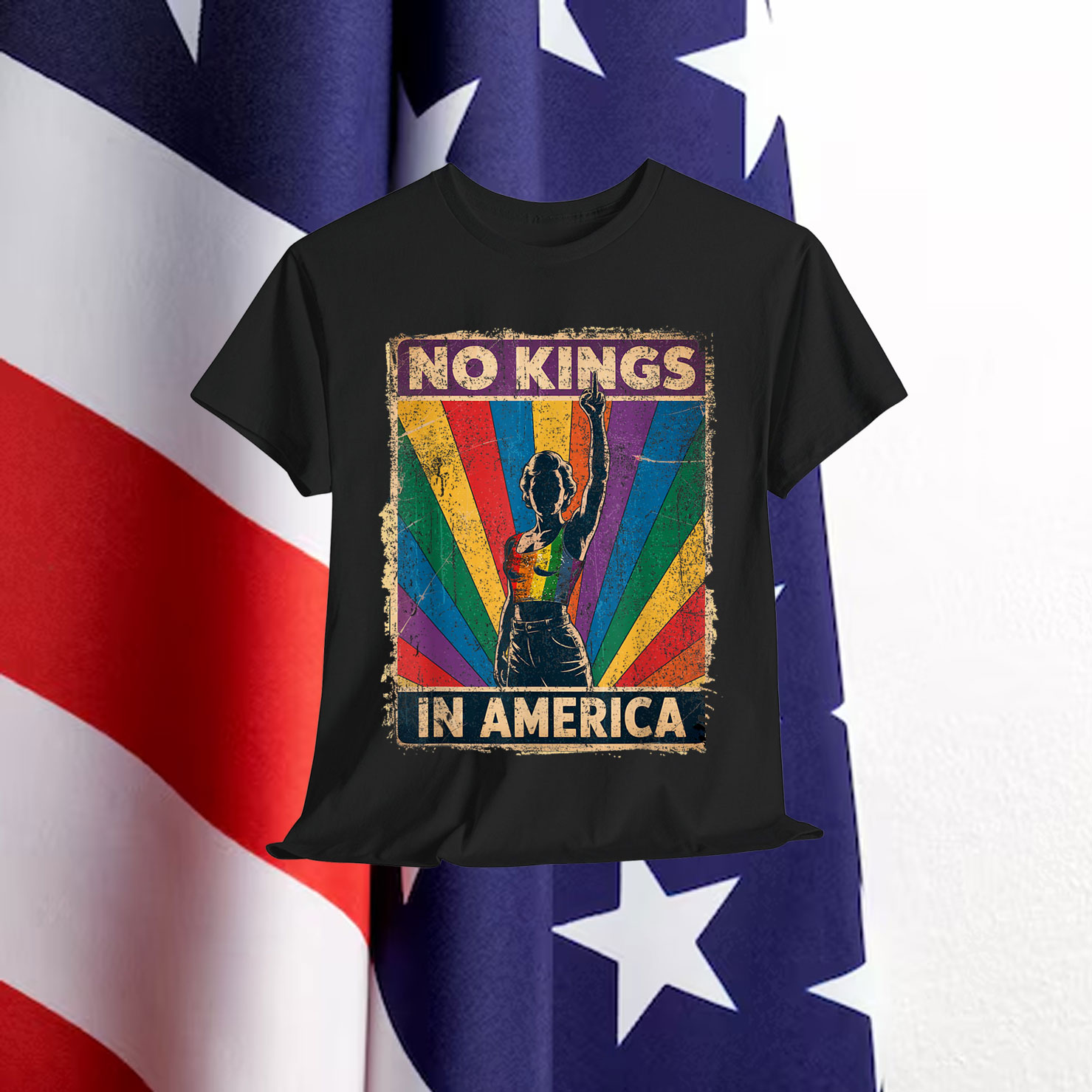 Funny No Kings In America T-Shirt