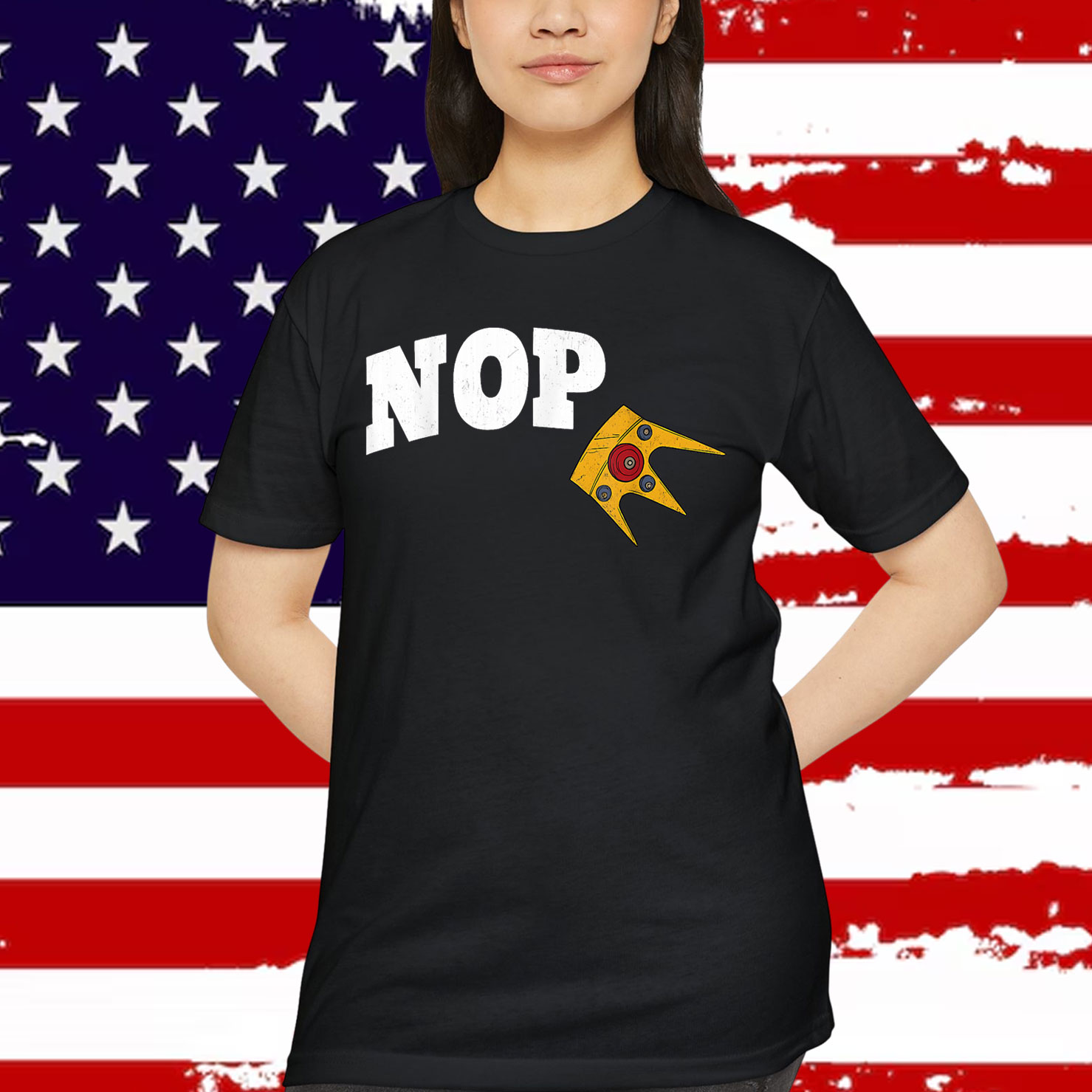 Funny Nope Crown 4th Of July No Kings T-Shirt